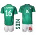 Mexiko Hector Herrera #16 Replika Babykläder Hemma matchkläder barn VM 2022 Korta ärmar (+ Korta byxor)